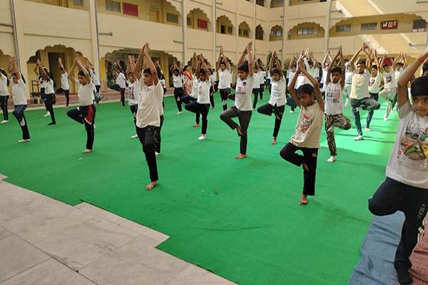 Celebration of International Yoga Day-2022 at MVM Napier Town Jabalpur 2.
